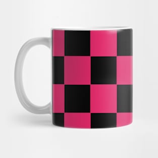 Red and Black Chessboard Pattern Mug